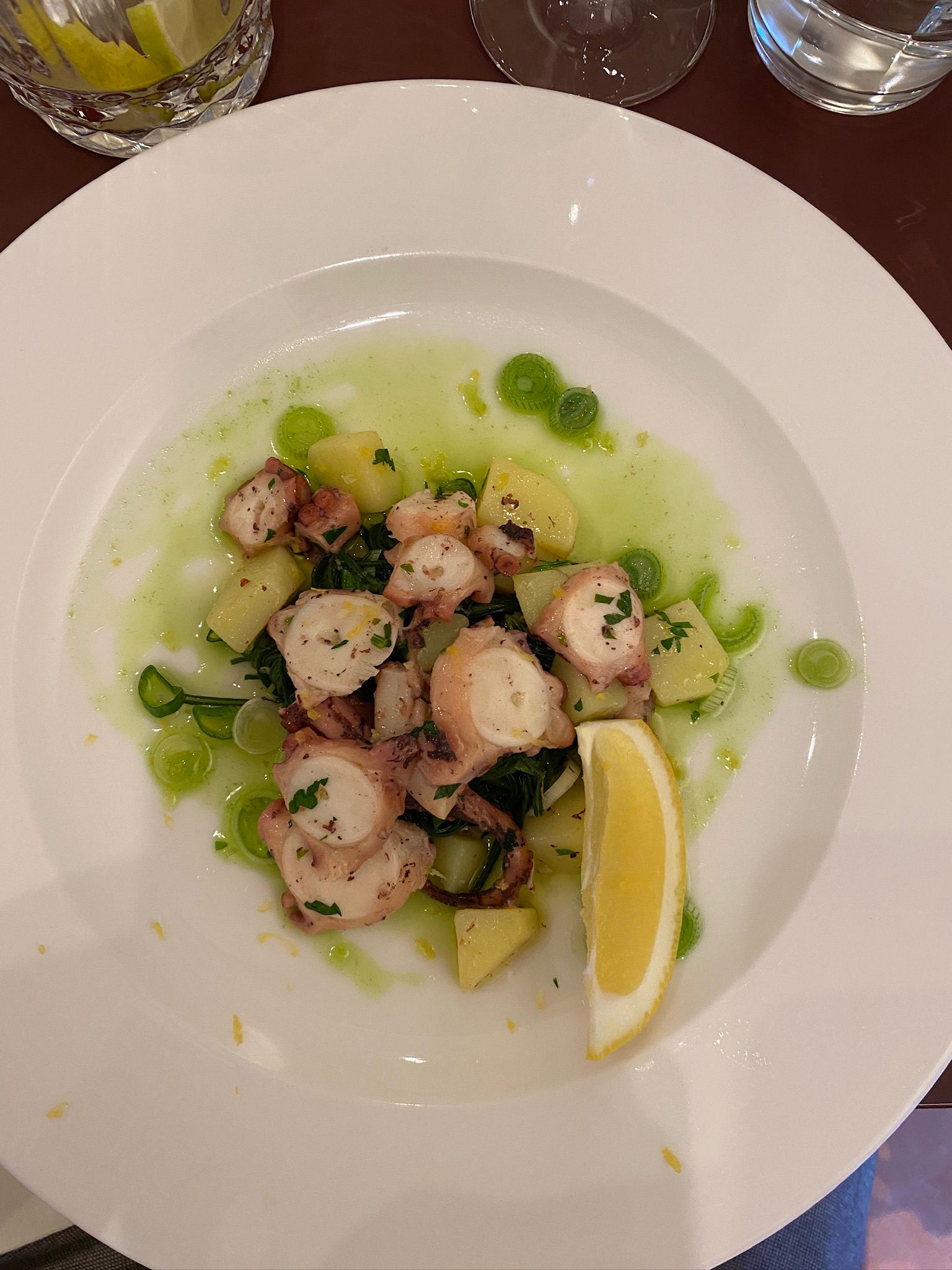 Frisse octopus salade